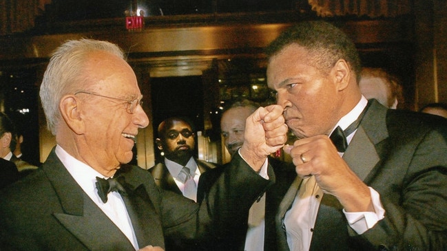 Rupert Murdoch with Muhammad Ali in 2004 in New York.