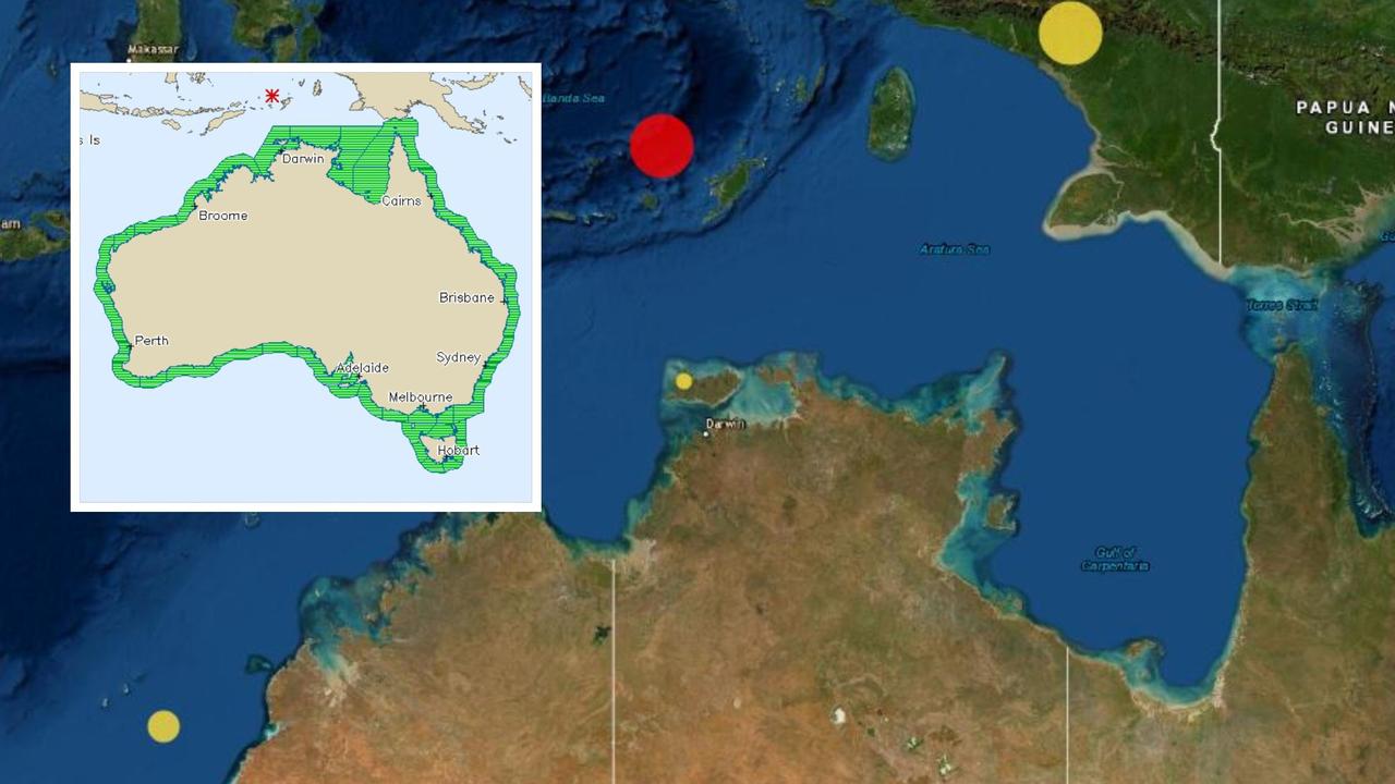 Darwin: 5.8 magnitude earthquake in Banda Sea, Indonesia, felt in ...