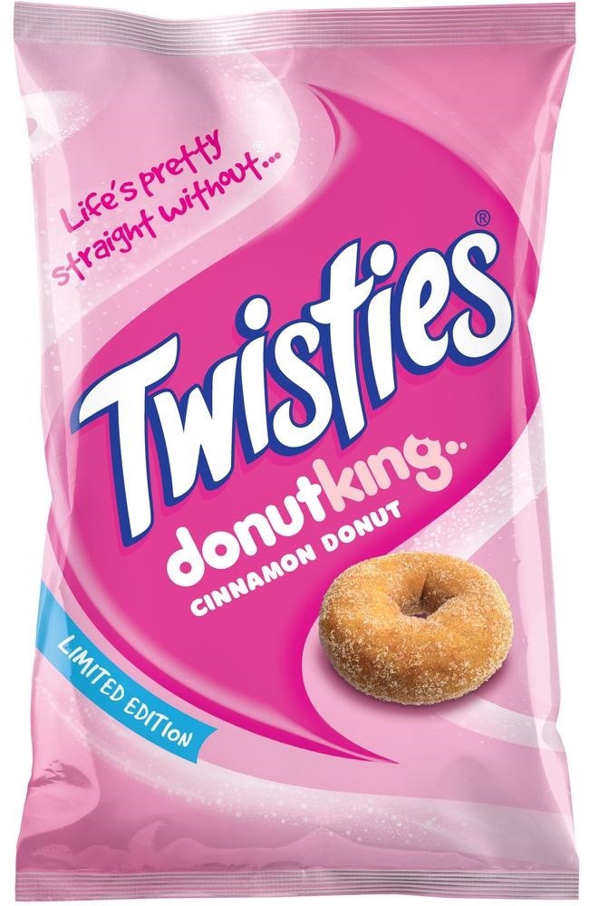 Donut King Twisties have landed on shelves. Picture: Supplied