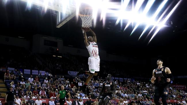 Bryce Cotton stuffed the stat sheet and the highlight reel. Picture: Getty Images