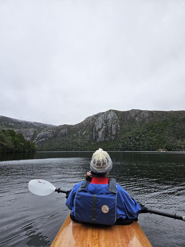 Even on an overcast day, kayaking on Dove Lake with Cradle Mountain Kayaks was a serene experience.