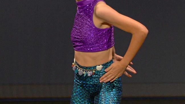 Ella Giles in Section 24 - Song and Dance solo 13 and u15 yrs Peregrine Video trophy. Picture: Jann Houley
