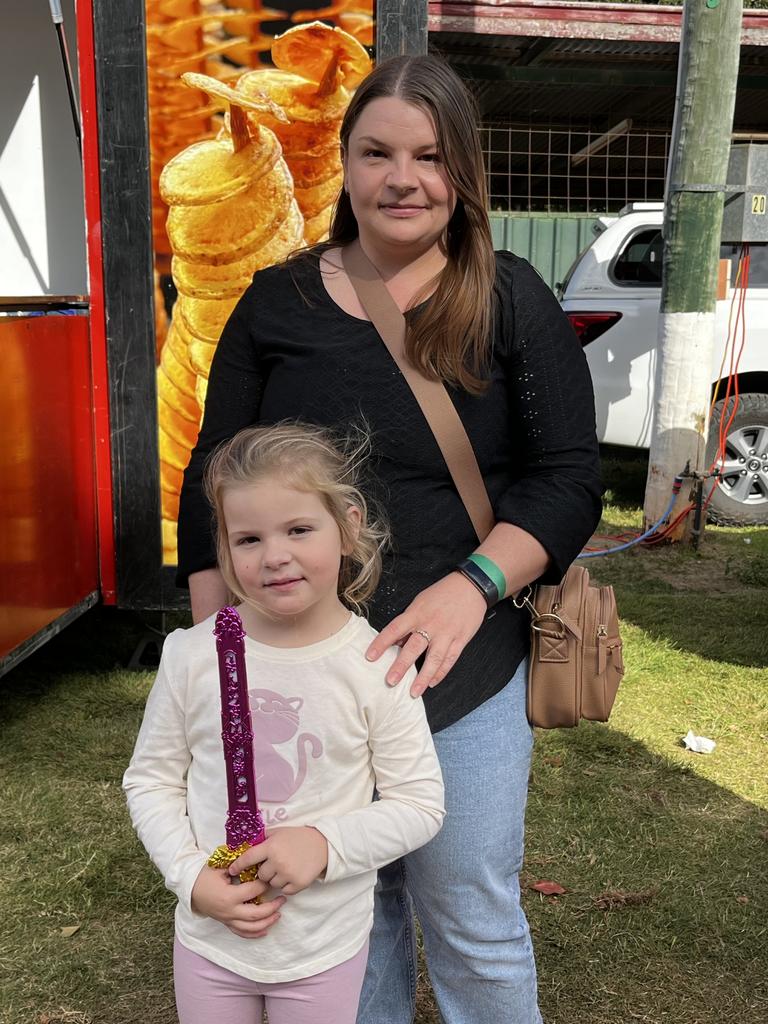 Hannah and Tyra at the Kingaroy Show on Saturday, May 3 2025.