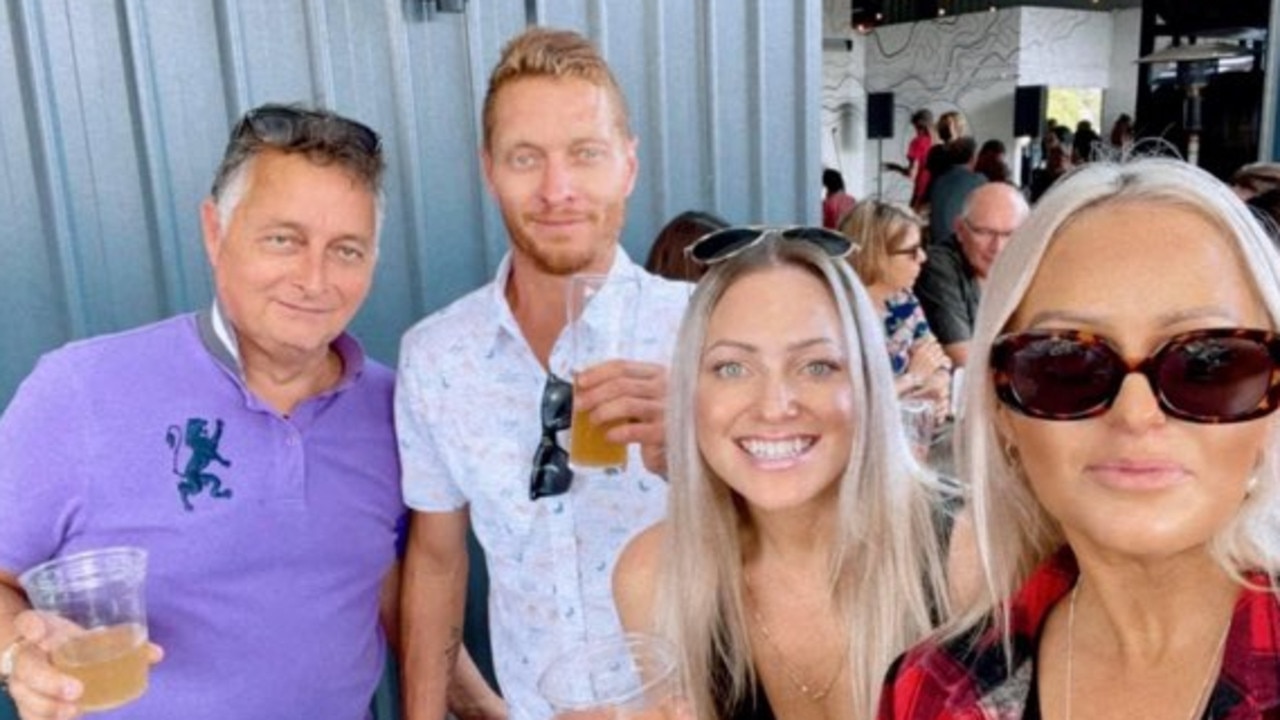 The late James Ciseau with his father Brian and his beloved sisters Lauren and Jacinta. Picture: Contributed