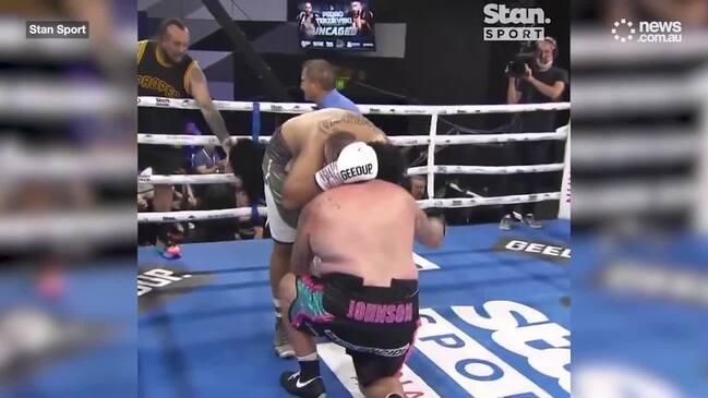 Ex-NRL player impresses with latest boxing knockout