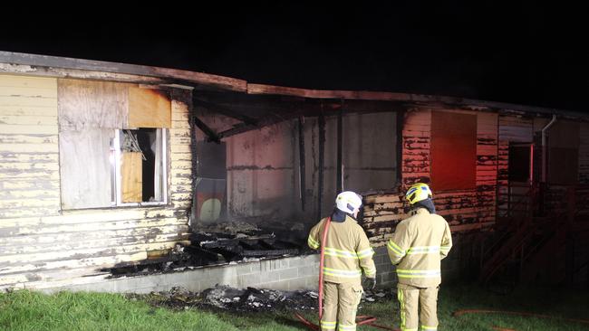 Carinya Education Park on Blair St, New Norfolk has been targeted by arsonists for the second time in a month. Photo: Damian Bester / New Norfolk News