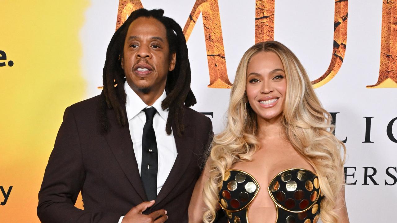 Jay-Z and Beyonce made a very public statement days after he was named in a rape lawsuit this week. Picture: Lisa O'CONNOR / AFP