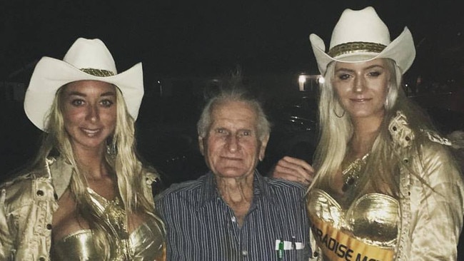 Joseph "Will the Wrecker" Smith with some Meter Maids. Photo: Supplied