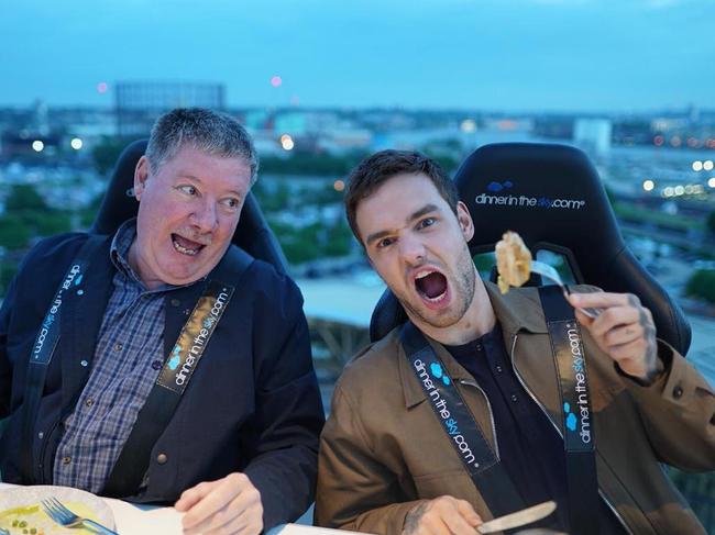 Liam Payne and dad Geoff Payne. Picture: Liam Payne/Facebook