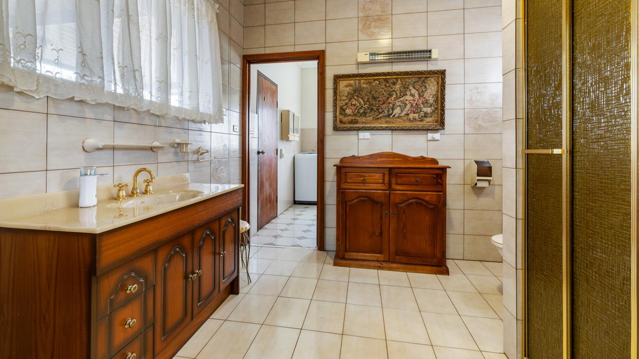 Inside one of the two bathrooms.