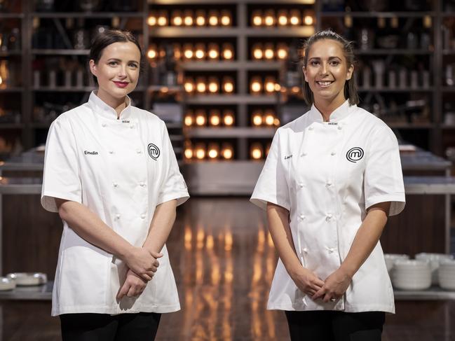 Emelia Jackson and Laura Sharrad for MasterChef Australia.  ***under embargo until 2130 tonight**. Picture: Supplied