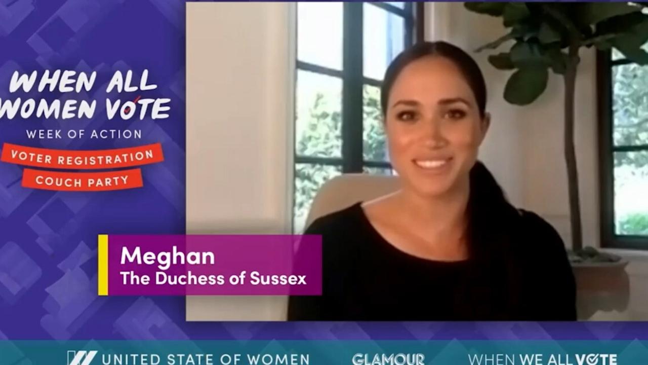 The Duchess of Sussex had a strong message for US women. Picture: Supplied