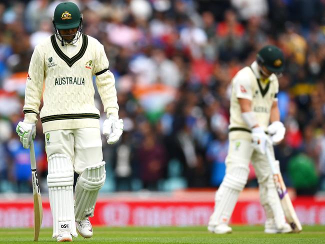 Australia want some big opening partnerships during the Ashes. Will David Warner and Usman Khawaja be able to deliver? Picture: Alex Davidson-ICC/ICC via Getty Images