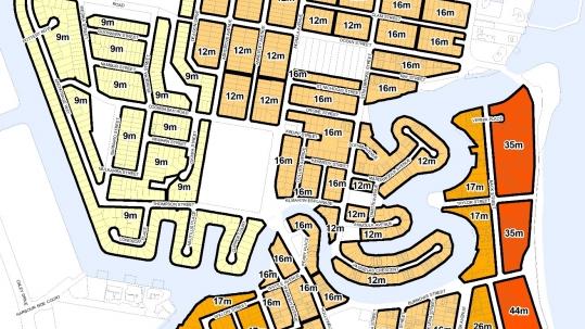 Gold Coast City Plan amendments - the changes in height around Biggera Waters.