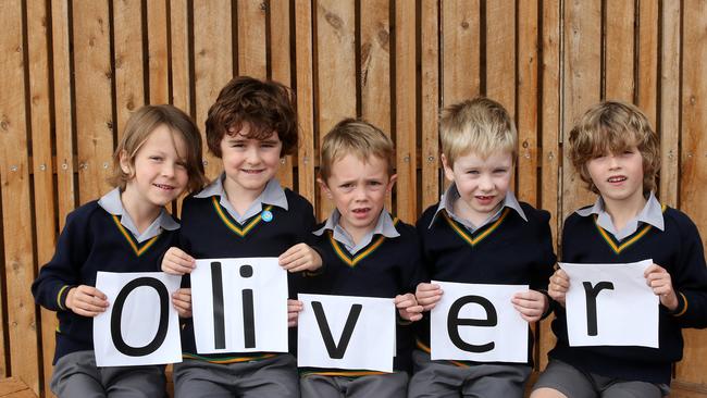 The five started at St Patrick’s Catholic Primary School in 2019. Picture: Alison Wynd.