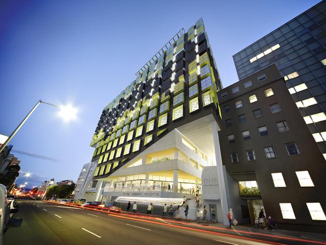 Royal Hobart Hospital redevelopment - K Block from Campbell St