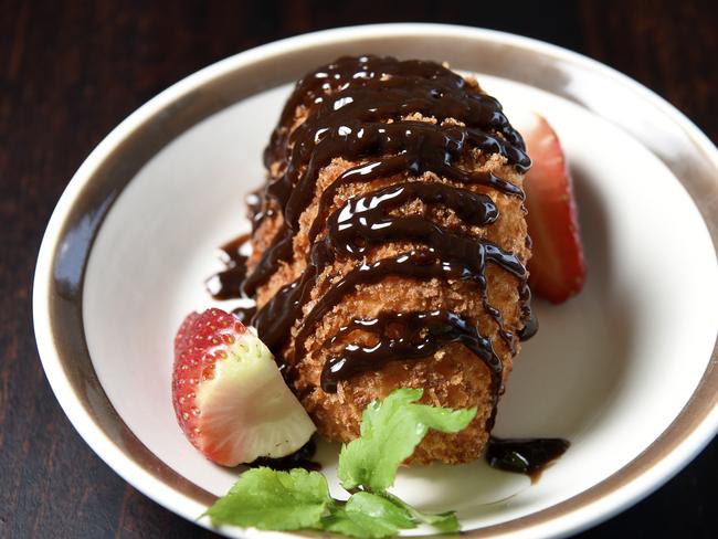 Deep-fried ice cream. Picture: Andrew Henshaw