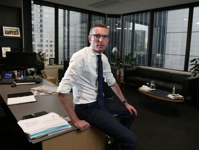 Mr Perrottet, pictured in his office in Sydney. Britta Campion / The Australian