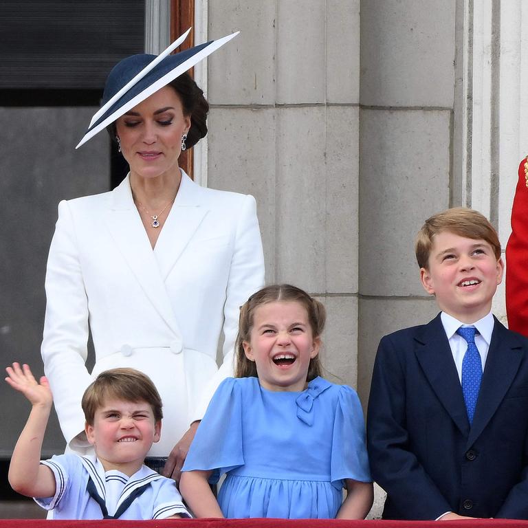 At the end of the day, these young royals are still just children. Picture: Daniel LEAL / AFP