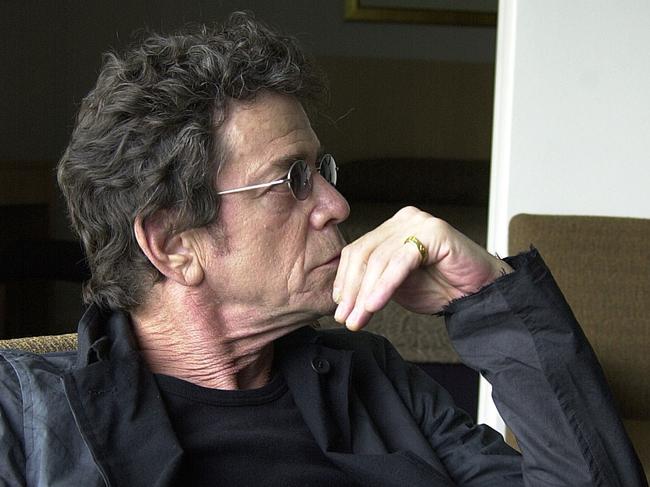 US singer Lou Reed relaxes in Sydney ahead of his national tour.