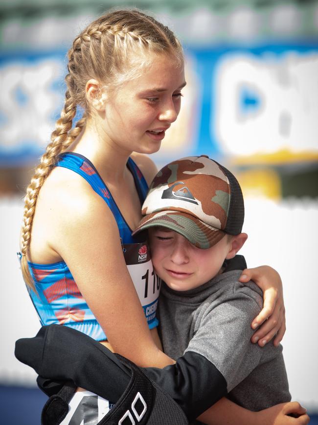 Maisie Mitchell and her brother Jack