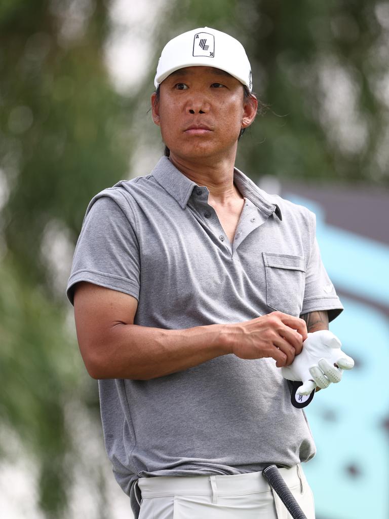 JEDDAH, SAUDI ARABIA - MARCH 02: Anthony Kim oat the LIV Golf Invitational - Jeddah at Royal Greens Golf &amp; Country Club.