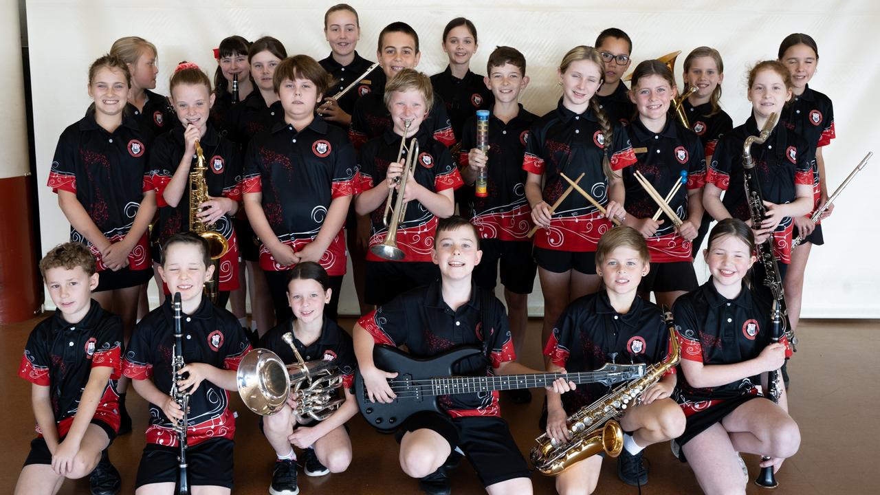 Gympie West State School Primary Concert Band at the Gympie Eisteddfod. July 31, 2023. Picture: Christine Schindler