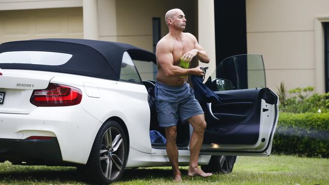 Scott Capelin outside his home in Gymea Bay.