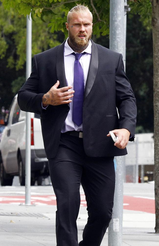 Eugene Bradshaw faced Brisbane Supreme Court where he pleaded guilty to possessing cocaine and steroids. Picture: NCA NewsWire/Tertius Pickard