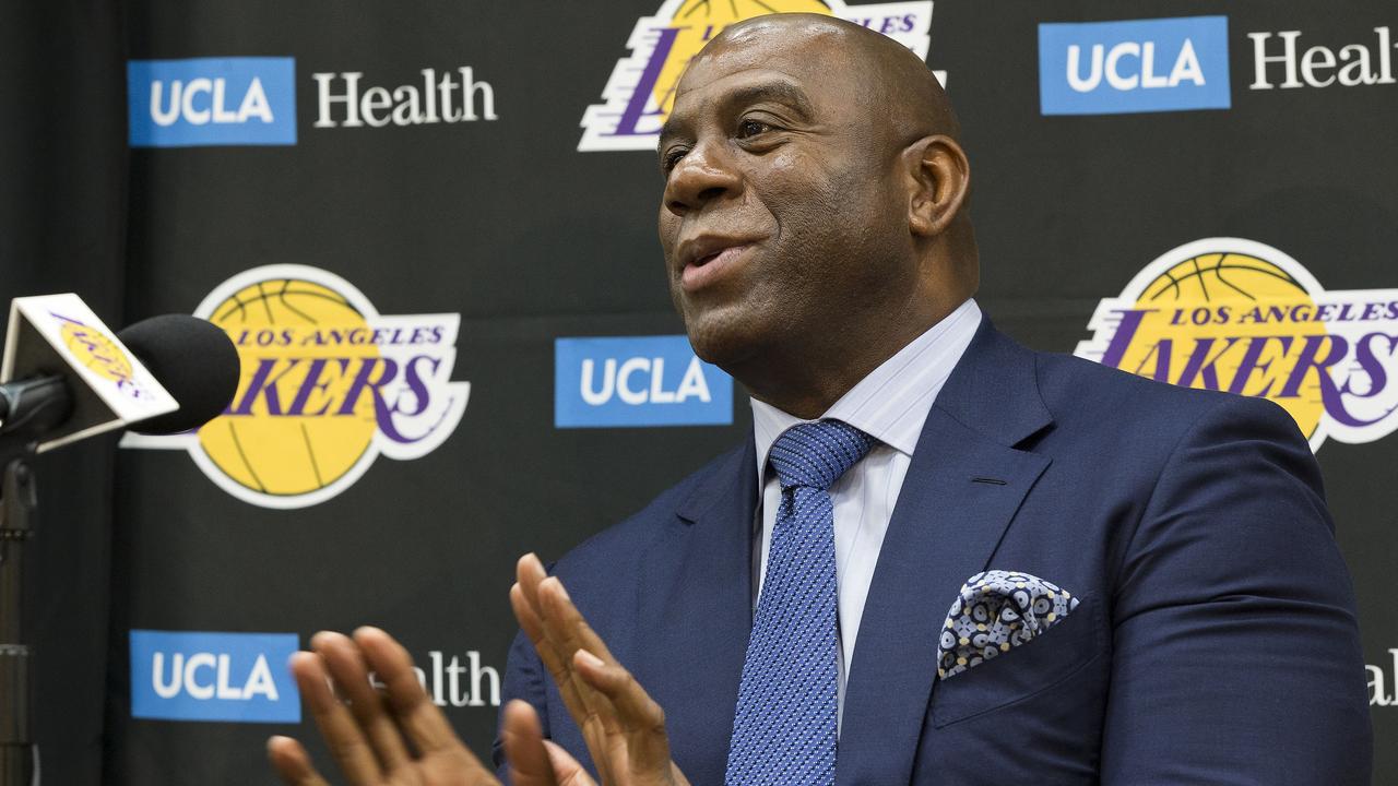 Los Angeles Lakers president of basketball operations, Earvin "Magic" Johnson.