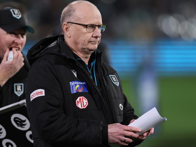 Ken Hinkley is coming under unwarranted heat once again. Picture: Getty Images