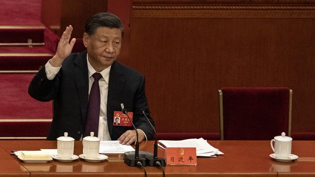 Xi Jinping last month was awarded a landmark third term as Chinese Communist Party General Secretary. Picture: Getty Images