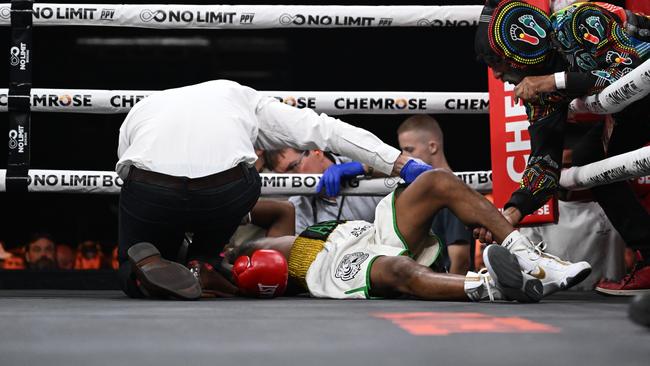 Mark Schleibs pulled off a huge knockout in a comeback win. Photo: No Limit Boxing.