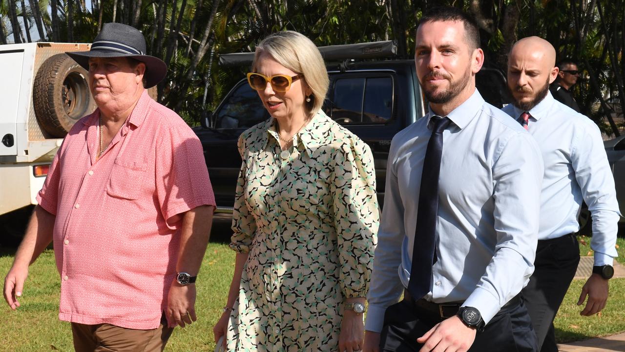 Rolfe and family leaves the Supreme Court as the jury deliberates. Picture: (A)manda Parkinson