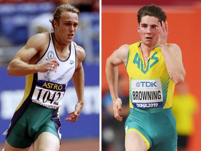 Rohan Browning (right) was worried about Matt Shirvington comparisons.