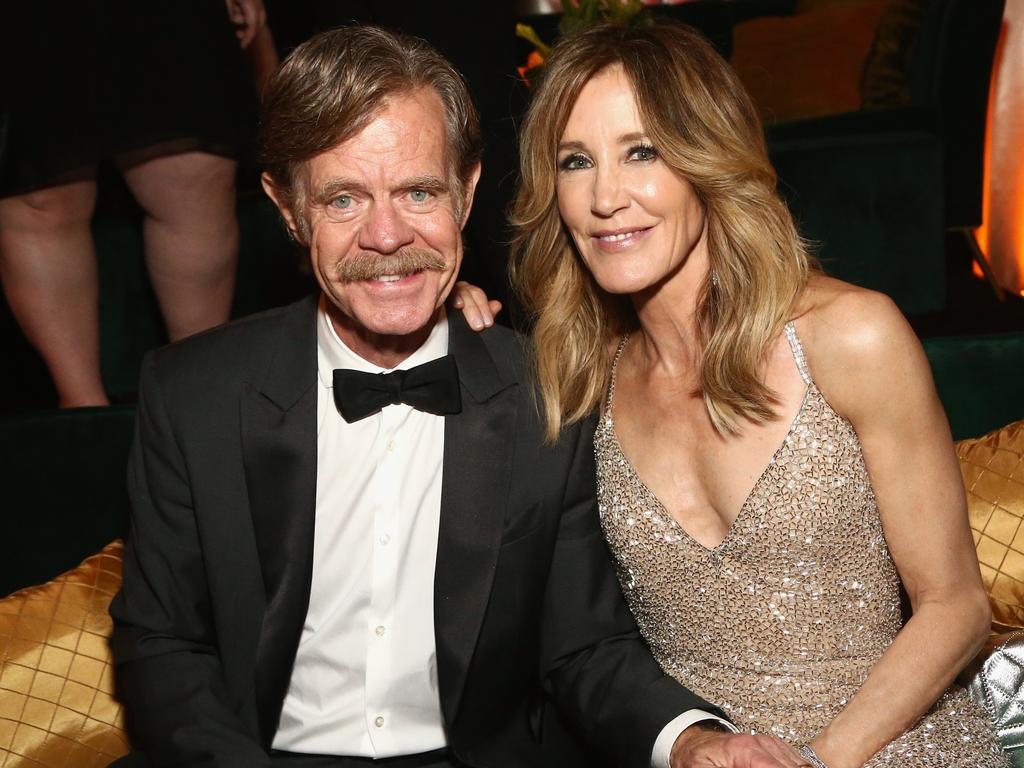 Felicity Huffman, right, and husband William H. Macy. Picture: Getty Images 