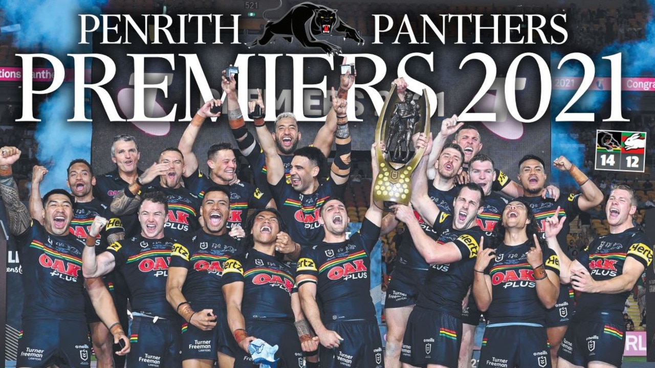 Penrith Panthers win NRL Grand Final Posters, bumper stickers