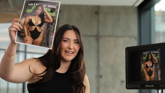 Yumi Nu attends the Yumi Nu 2022 Sports Illustrated Swimsuit Cover Reveal on May 11, 2022 in New York City. (Photo by Mike Coppola/Getty Images for SI Swimsuit )