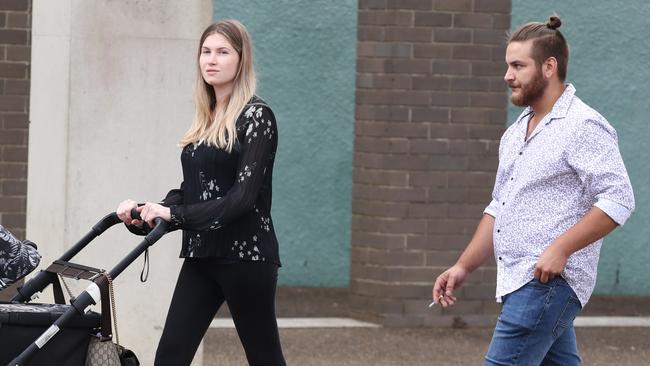 McAlister told The Daily Telegraph’s reporter and photographer to “suck a d*ck, motherf******” after her first appearance in court. Picture: John Grainger