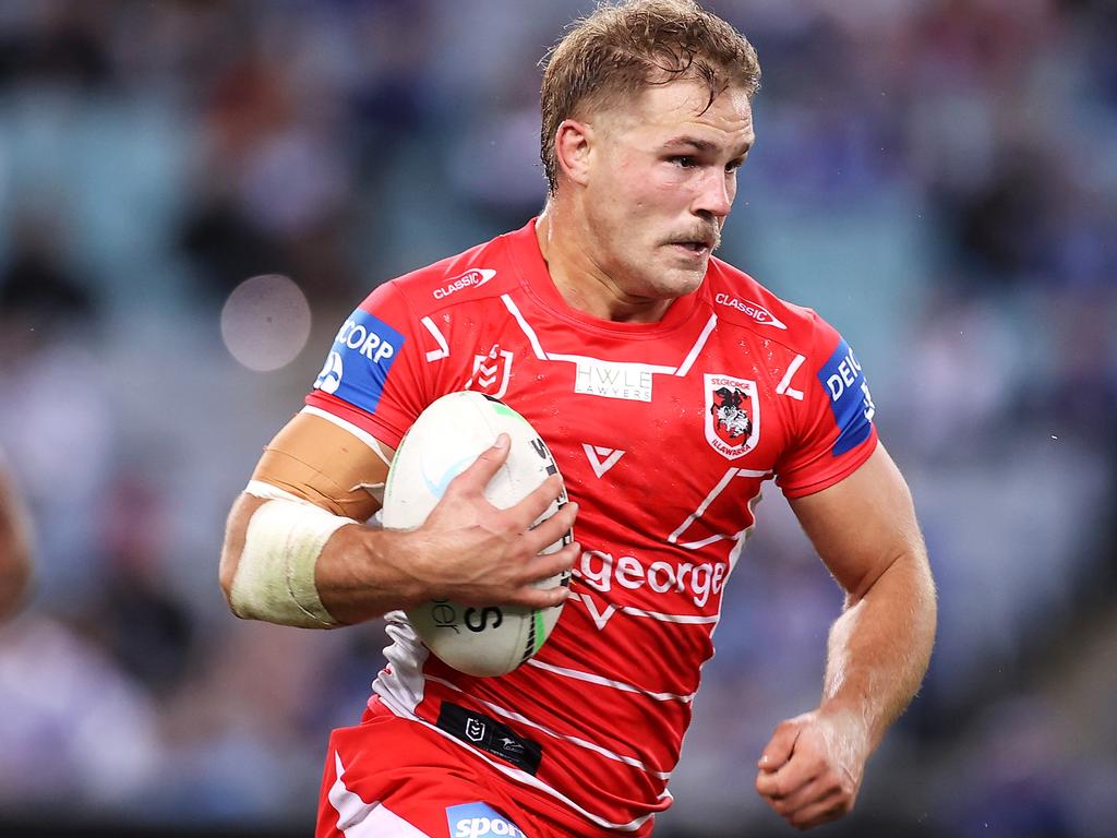 De Belin has only played four games for the Dragons since his sexual assault case was dismissed in May. (Photo by Mark Kolbe/Getty Images)