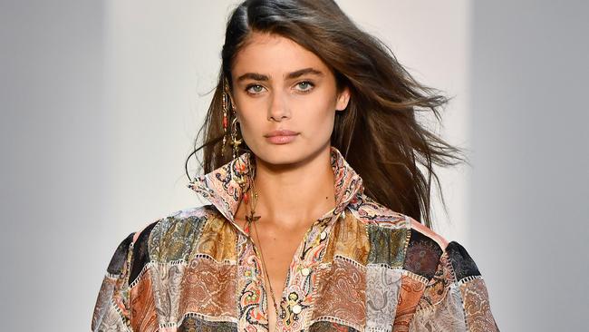 Familiar face! Taylor Hill modelled new season Zimmermann in New York. Picture: Getty Images