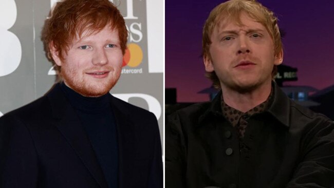 Grint admits he pretends to be Ed Sheeran when fans mistake him for the singer.