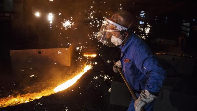 China’s infrastructure sector, which represents more than a quarter of China’s steel demand, failed to offset the decline in China’s property sector. Picture: Getty Images