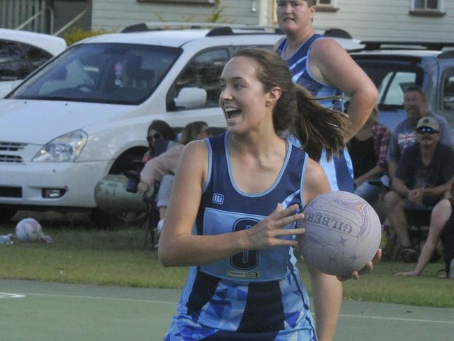 LOCKED IN: Kathryn Lewis searches for a pass in the 2019 Grafton Netball Association Division 4 finals. Things will look a little different this season.