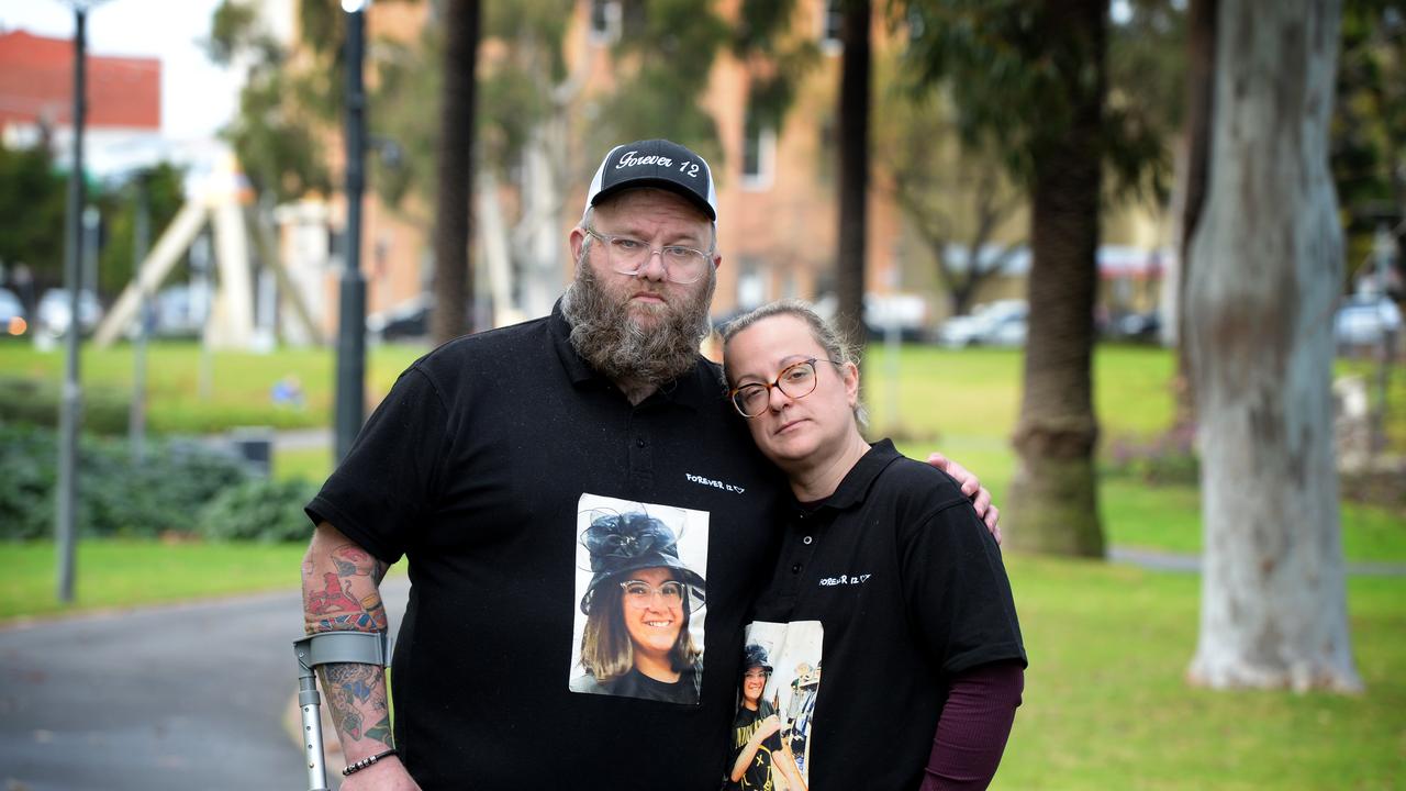 Mia’s parents, PJ and Dani Rossiter, have been to every hearing for the case. Picture: NewsWire / Andrew Henshaw