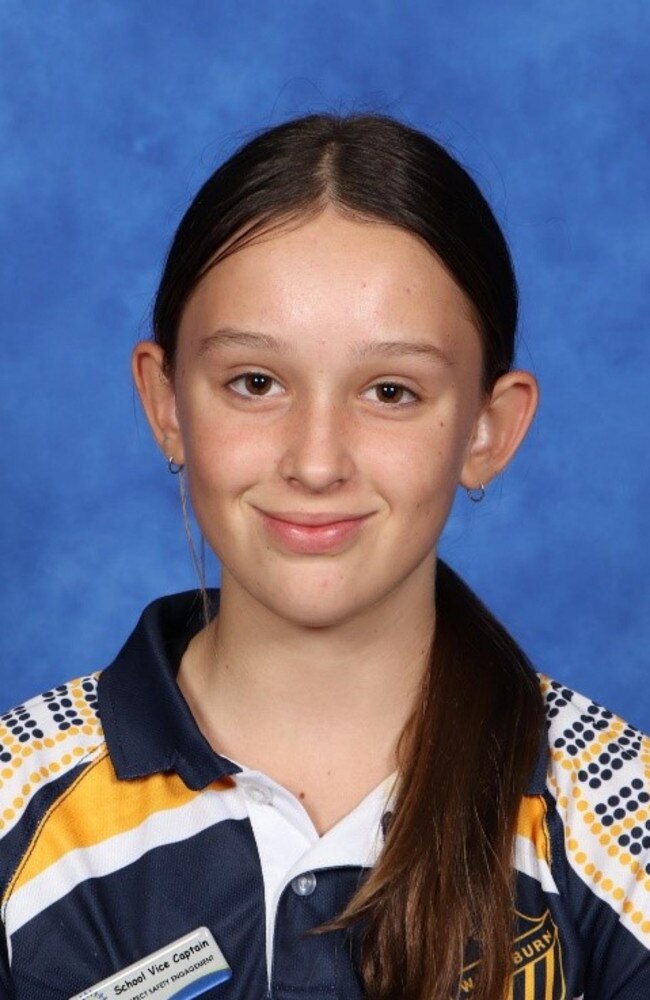 Taylor Hancock: Year 6 vice-captain at Woodburn Public School.