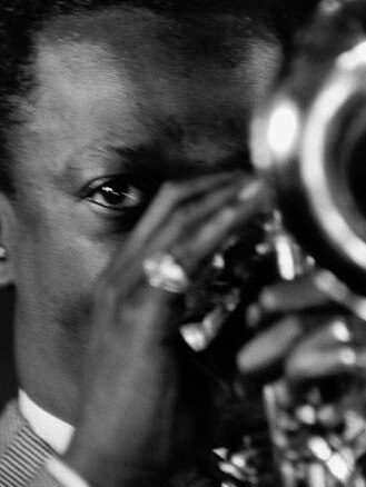 Miles Davis in action.