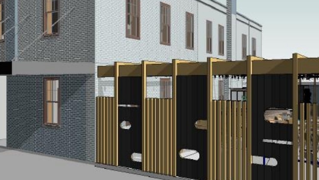 The Australia Hotel in Cessnock has development plans for a refurbishment, including a new beer garden. Credit: Fabric (Cessnock Council agenda)