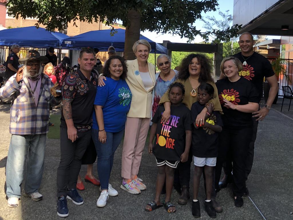 Tanya Plibersek in Redfern rallying for the Yes campaign. Picture: Supplied