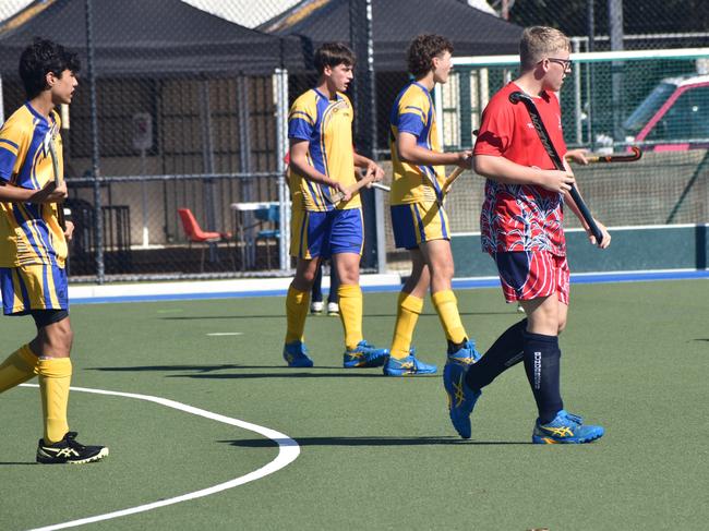 Division 2, Gympie versus Bundaberg at the Hockey Queensland under-18 menâ€™s state championships in Rockhampton from April 25 to 28, 2024.